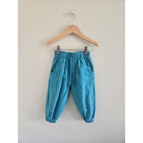 12-18 Month Vintage Perfect Pals Teal Jogger Pants - Picture 6 of 6